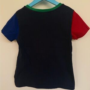 Polo by Ralph Lauren Navy Tee with Red & Blue Sleeves